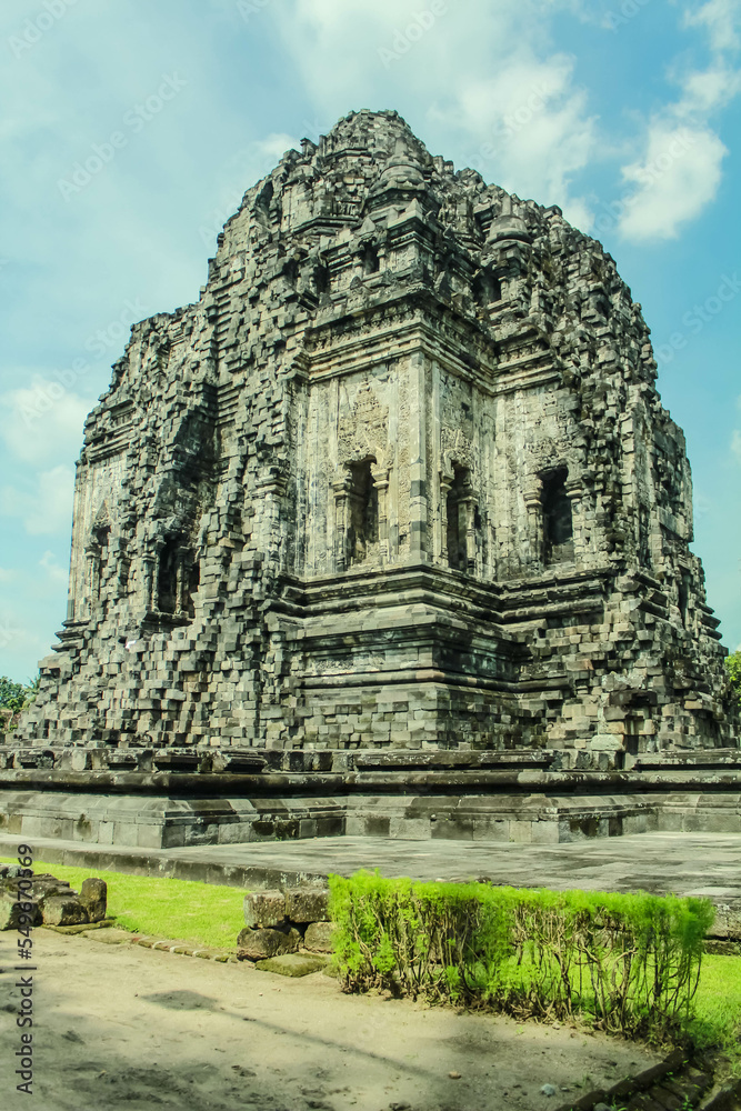 Photo of Kalasan in Sleman, Yogyakarta, Indonesia. One of the ancient Buddhist temples that is quite large and famous. Candi Kalasan.
