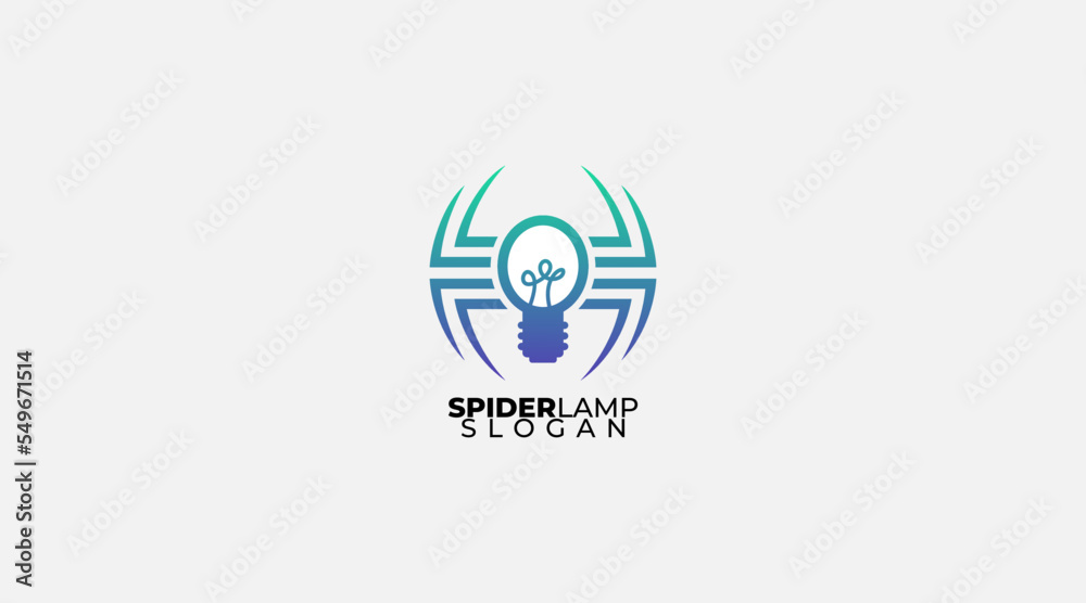 spider lamp logo Icon Design vector spider lamp logo Icon Design vector