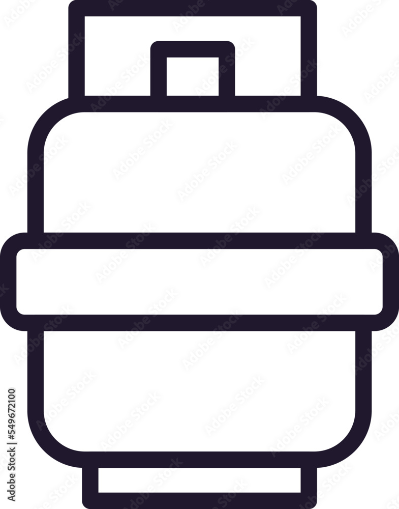 Gas concept. Modern outline high quality illustration for banners, flyers and web sites. Editable stroke in trendy flat style. Line icon of propane Gas concept. Modern outline high quality illustration for banners, flyers and web sites. Editable stroke in trendy flat style. Line icon of propane