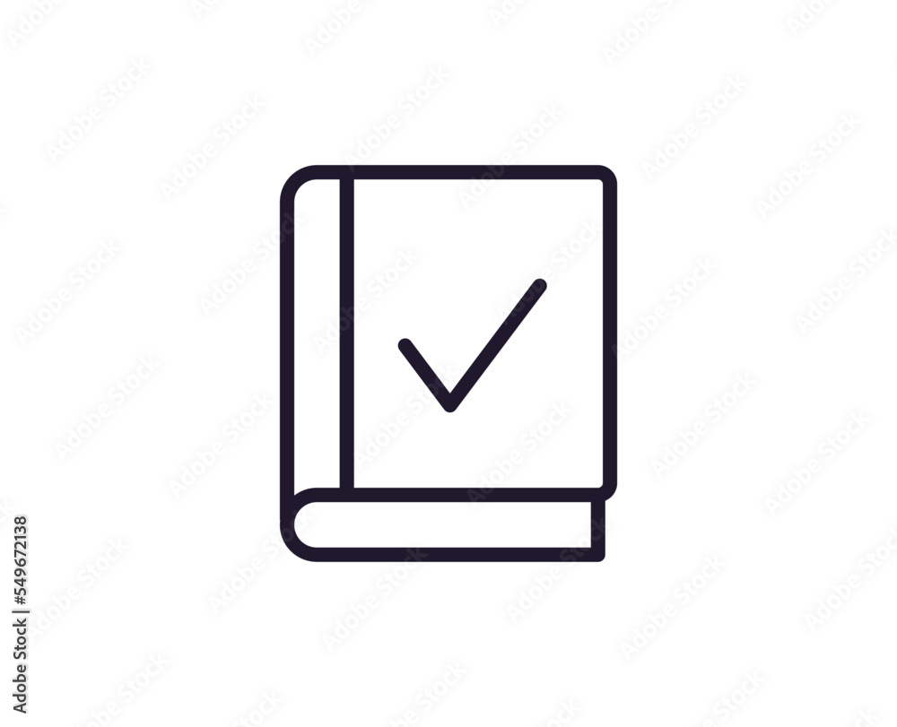 Book concept. Single premium editable stroke pictogram perfect for logos, mobile apps, online shops and web sites. Vector symbol isolated on white background. Book concept. Single premium editable stroke pictogram perfect for logos, mobile apps, online shops and web sites. Vector symbol isolated on white background.