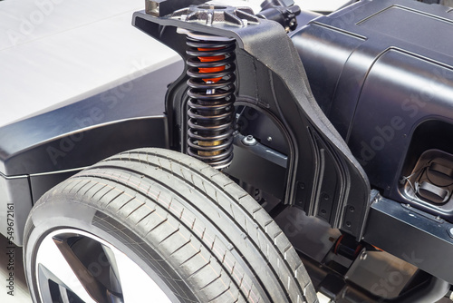 Car suspension spring. Frag...