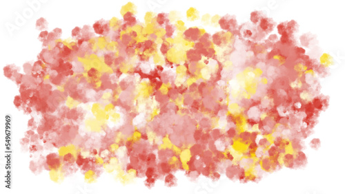 Fluffy Red yellow watercolor Spain backgrounds and textures with colorful abstract art creations. Smoke or cloud texture. PNG transparent available. © Bobby Syahronanda