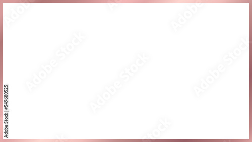 Free Download rectangle rose gold  frame isolated on transparent background, luxury  pink shiny border design for invitation, postcard, card, PNG - GFXLoad