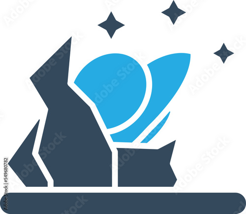 spaceship crash  Vector Icon which is suitable for commercial work and easily modify or edit it

