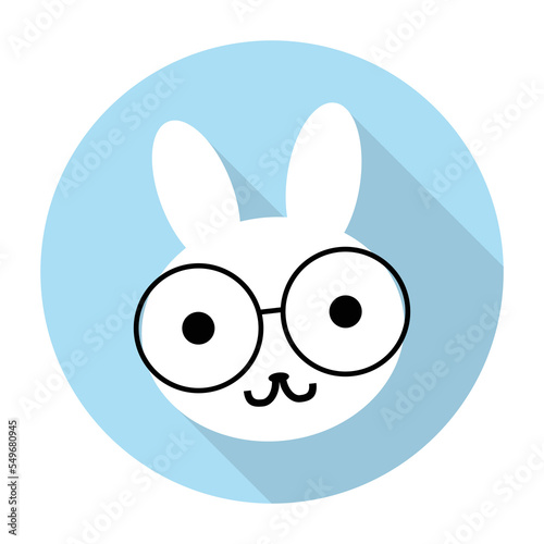 flat icons for rabbit,vector illustrations