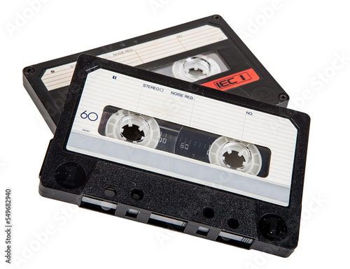 Cassette tape isolated on white background