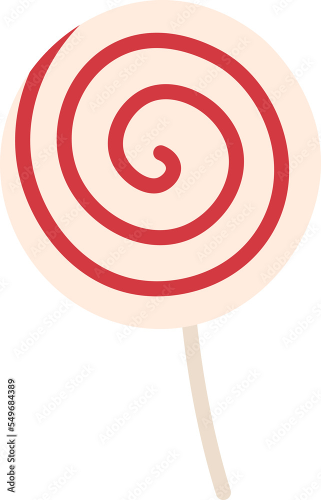 Christmas sweets flat icon Lollipop winter decor Christmas sweets flat icon Lollipop winter decor