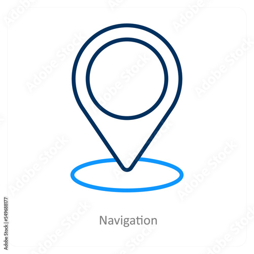Free Download Navigation and pin icon concept - GFXLoad