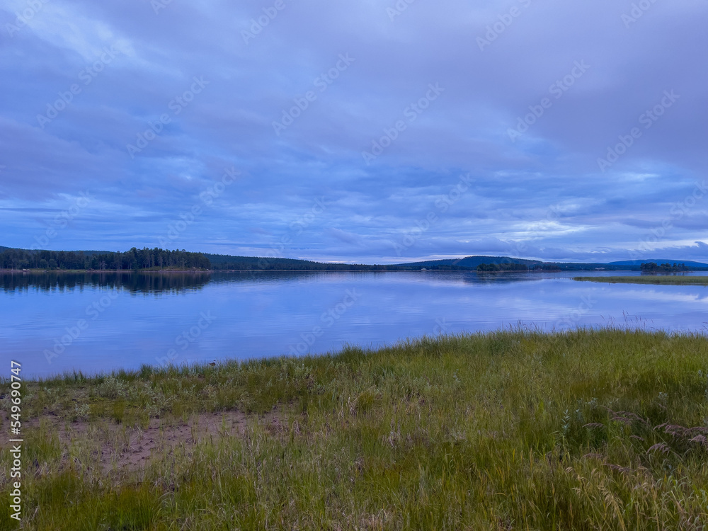 See Hornavan bei Arjeplog in Lappland, Schweden