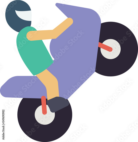 Biker Vector Icon
