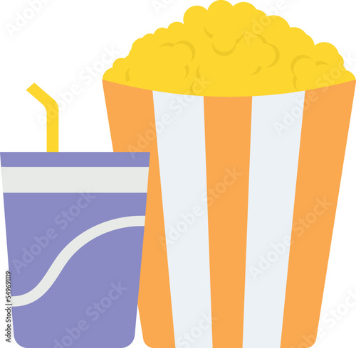 Popcorn Vector Icon
