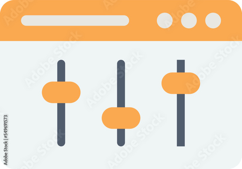 Audio equalizer Vector Icon
