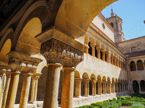 Claustro del monasterio de Santo Domingo de Silos en Burgos, España. photo
