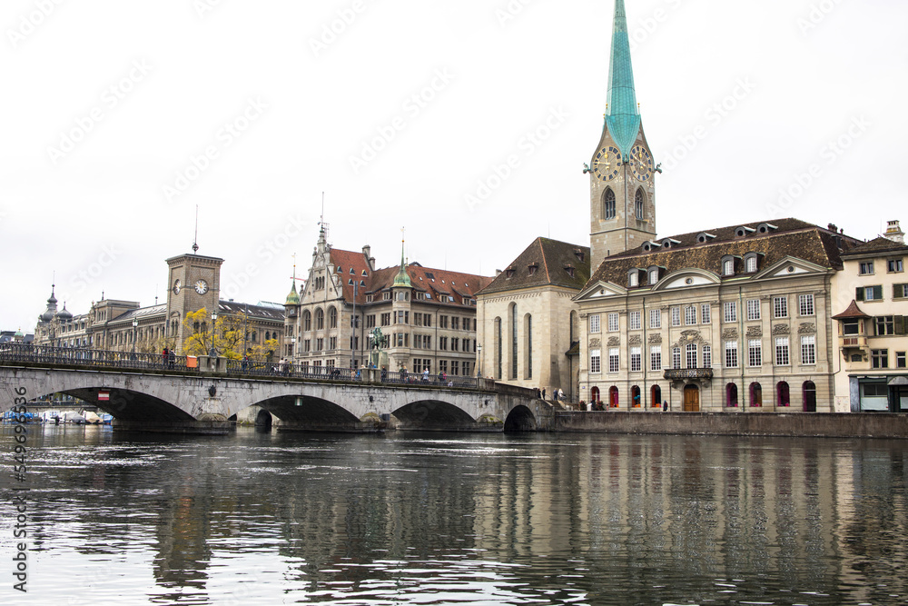 the historic swiss city of zurich