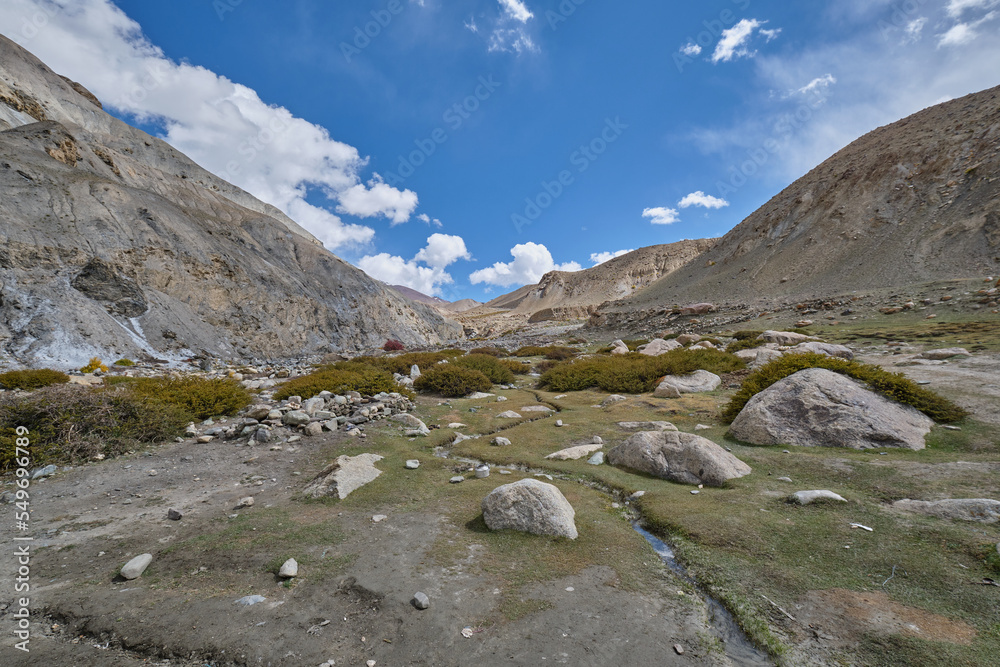 Tachungste campsite in Markha valley, Ladakh Tachungste campsite in Markha valley, Ladakh