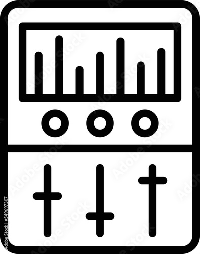 equalizer device Vector Icon
