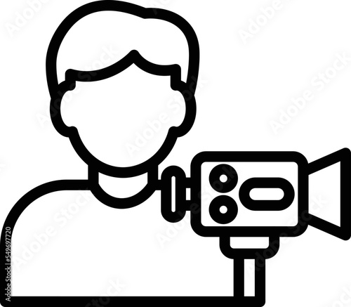 Camera operator Vector Icon
