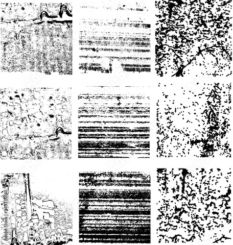 grunge textures set. background. vector illustration. 
