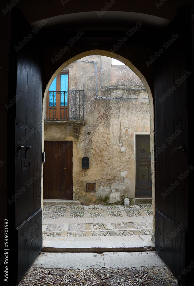Fototapeta premium Street view in Erice.