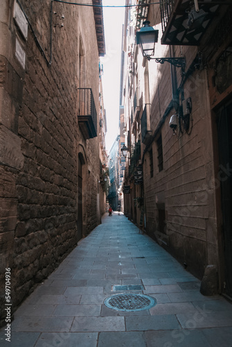 In the streets of Barcelona