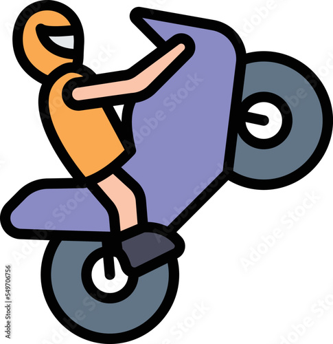 Biker Vector Icon
