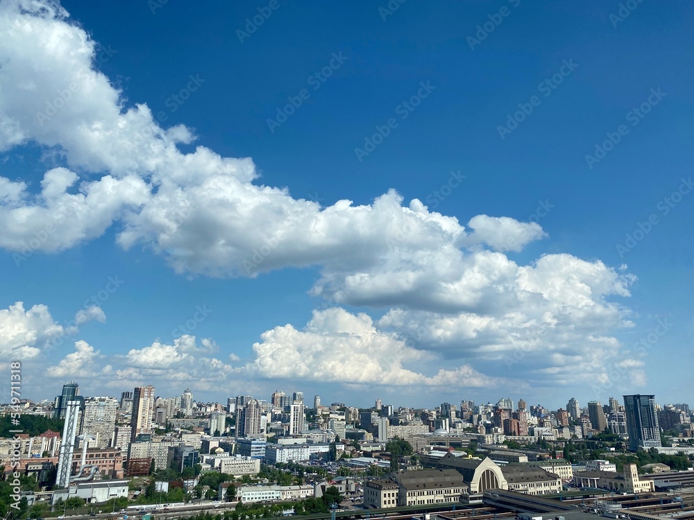 Ukraine Kyiv panoramic view of the city.