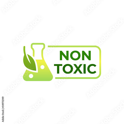 non toxin icon logo vector template