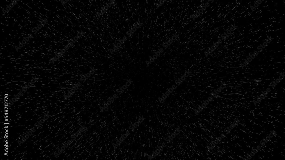 Space-like animation coming from the back to the front