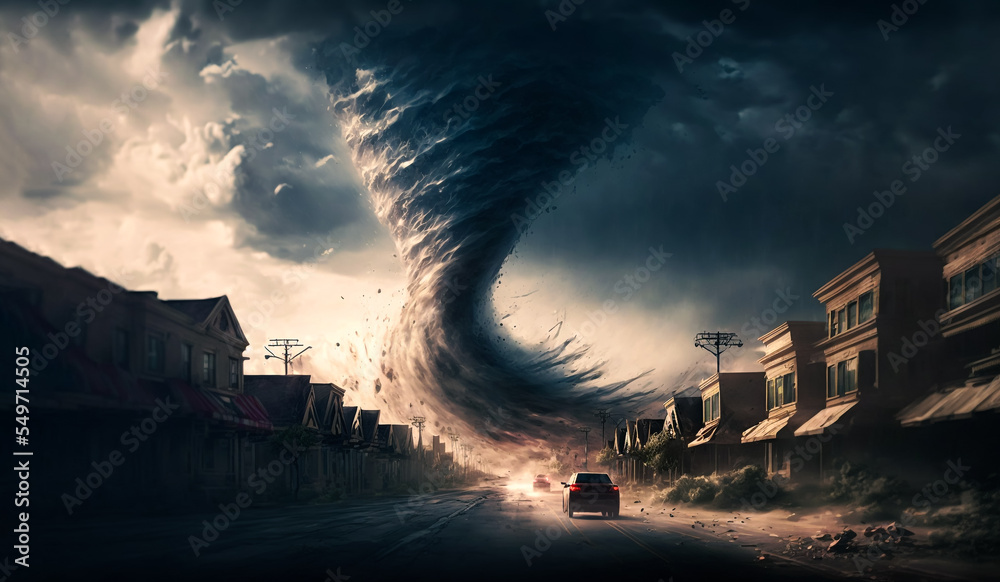Abstract art. Colorful painting art of a tornado. Background ...