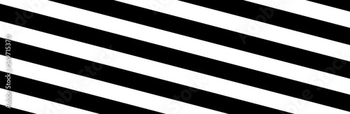 Black diagonal stripes on white background. Straight lines pattern for backdrop and wallpaper template. Realistic lines with repeat stripes texture. Simple geometric background, vector illustration