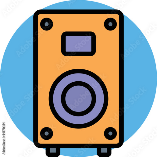 Subwoofer Vector Icon
