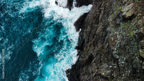water flowing into the water