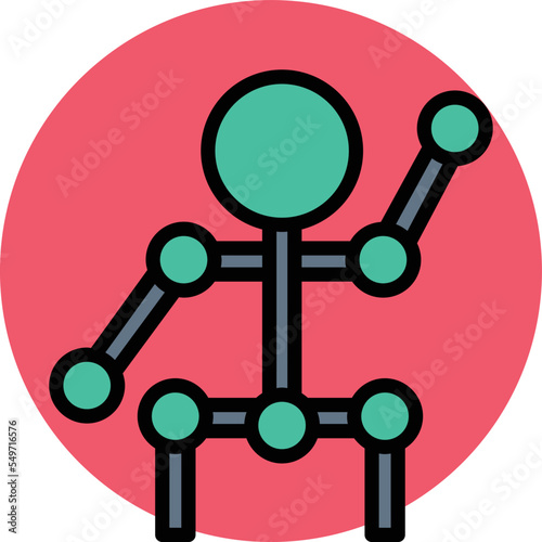 motion capture Vector Icon
