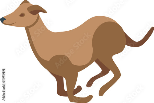 Brown dog icon isometric vector. Animal pet. Canine domestic