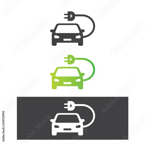 Eco friendly e mobile or electric vehicle concept.