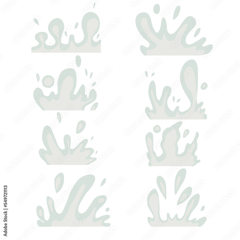 Water splashes on transparant background. Nature drops elements. Water splashes on transparant background. Nature drops elements.