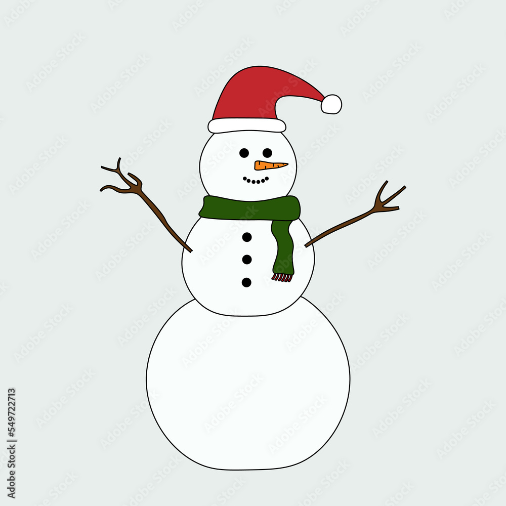 Snowman with hat