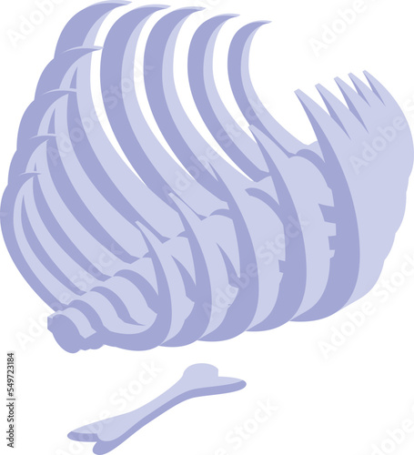 Hyena food icon isometric vector. Wild animal. Nature dog
