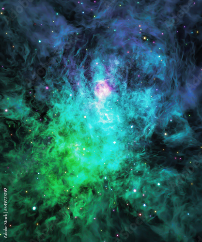 Fototapeta Naklejka Na Ścianę i Meble -  Beautiful dreamy colorful space background