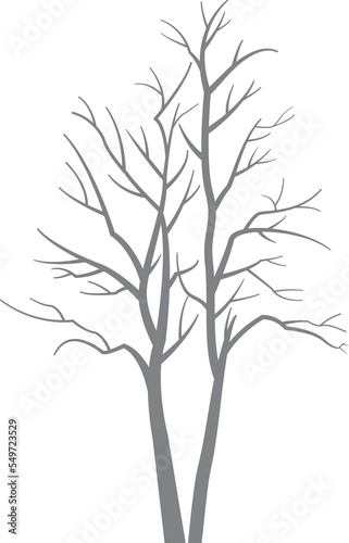 line drawing vector tree. Abstract leaf Art design for print  cover  wallpaper  Minimal and natural wall art. 
