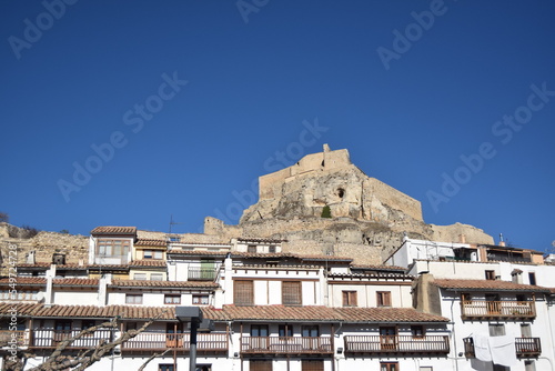 Castillo de Morella y edificios en els Ports (Castellón, Spain) photo