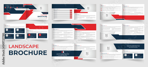 Creative Modern  landscape company profile  corporate brochure design