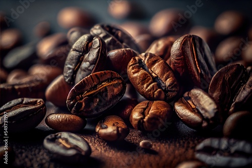 Foto Java coffee beans caffeine espresso macro closeup