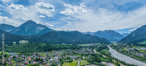 Reutte in Tirol - Blick in die Lechtaler Alpen