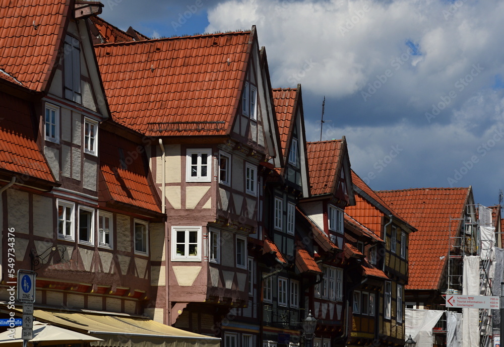 Historical Buildings in the Old Town of Celle, Lower Saxony