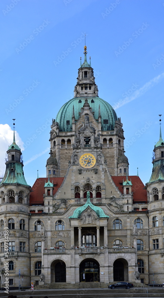 Historical Town Hall in Hannover, the Capital City of Lower Saxony