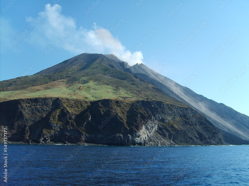 Stromboli Eolian Volcano islend- sciara del fuoco
