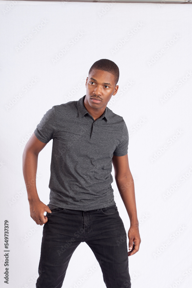 Thoughtful Black man