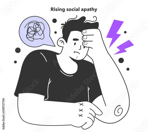 Rising social apathy as unemployment consequence. Social problem