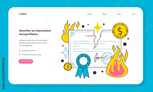 Securities are depreciated during inflation web banner or landing page
